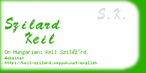 szilard keil business card